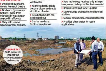Technology to clean sewage to recharge groundwater near Villivakkam lake
